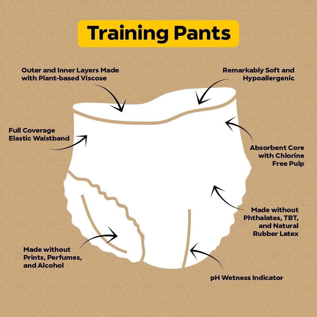 image:imageDYPER Toddler Training Pants 3T4T for Boys amp Girls Hypoallergenic Unscented PlantBased amp Perfect for Sensitive Skin Leakproof Potty Training Pants for Day amp Overnight Protection 24 CountSize 5T6T